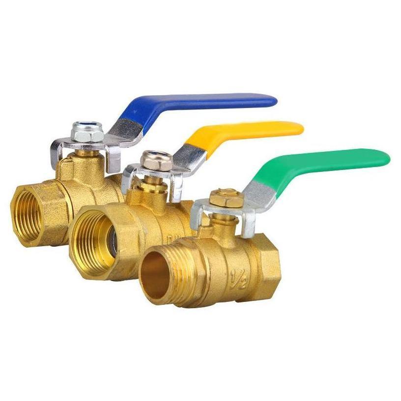 Brass Valve Parts Pipe Fittings Water Copper Pipes Fittings 3 Way For Water Use Smart 0.5 Remote Control Hydraulic Valve