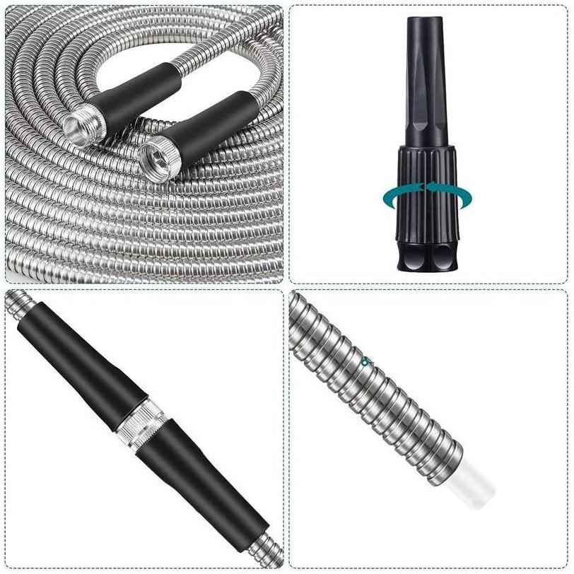 Garden Hoses Water High Pressure Hose Drip Pvc Clear Tube Metal Top Selling For Agricultural Watering Irrigation Hose Cart