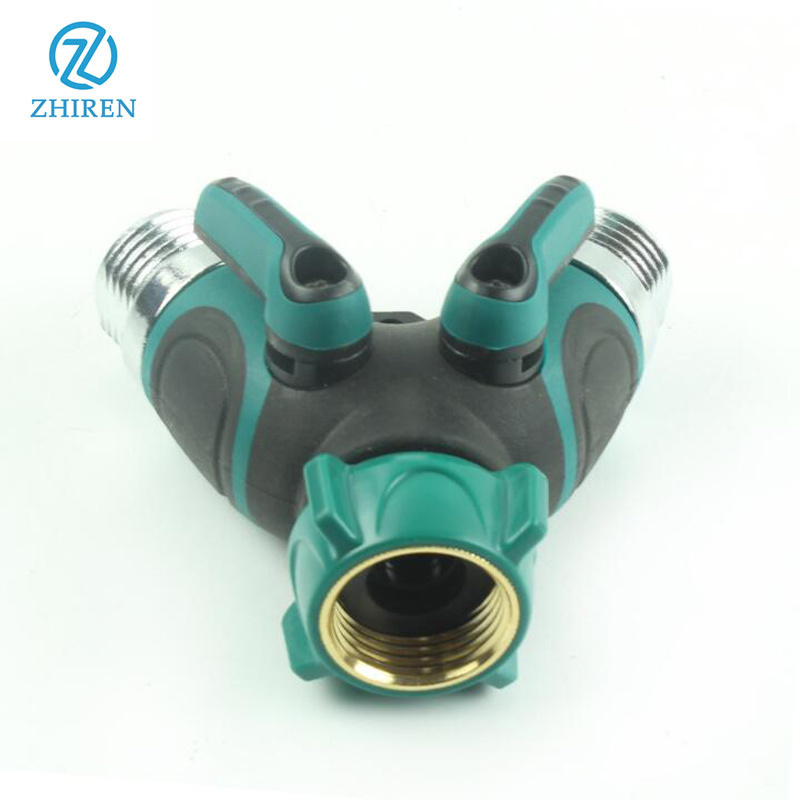 Garden Hose Faucet Switch On / Off Valve Pipe Fittings 2 Way Y Shunt Adapter Agriculture Garden Hose Adapter Connector