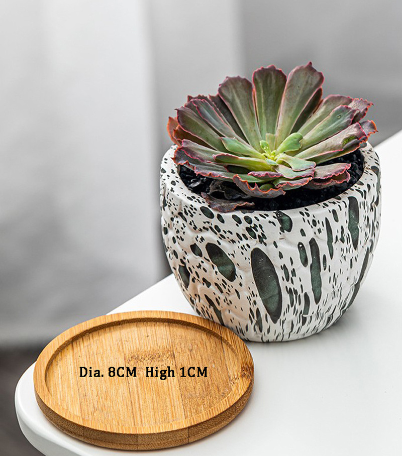 Indoor Pots Marble Ceramic Flower Pot Plant Holder 3 Pcs Set Modern Style Ceramic Vase For Home Decor