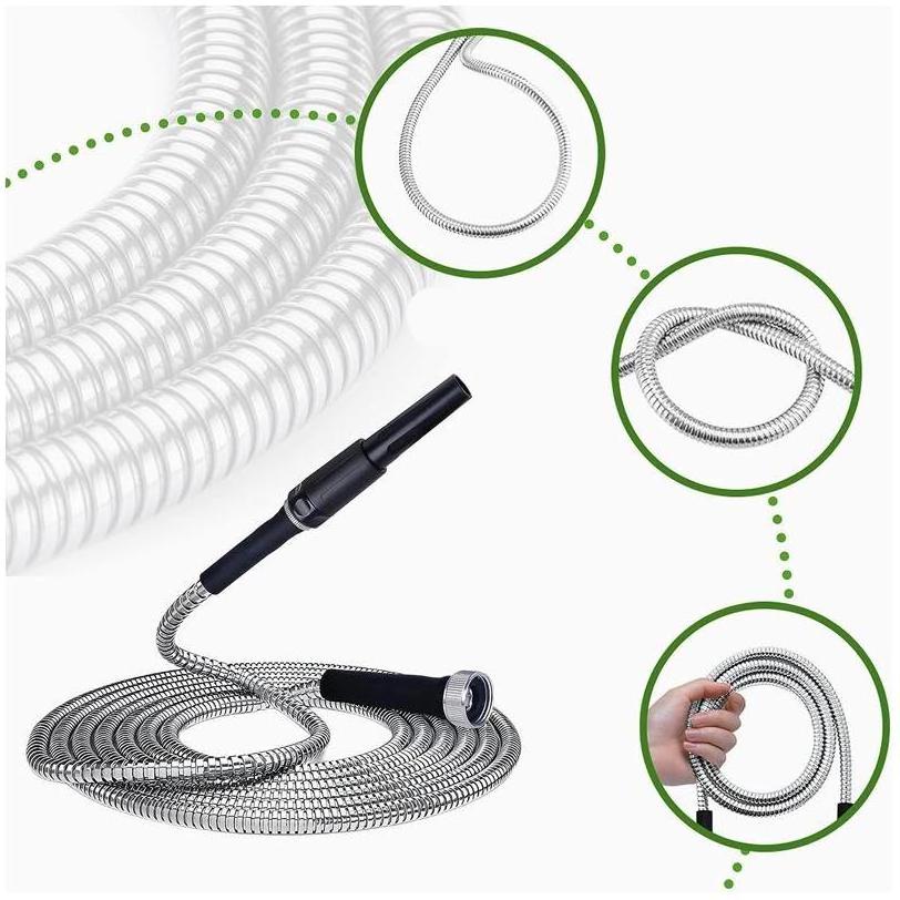 Garden Hoses tuyau d'arrosage goute a goute Drip Spray Tape Braided Silicone Air Eco Friendly Suction Magic Extensible Hose