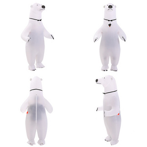 High Quality Customized Cosplay Advertising Polar Bear Inflatable Costume