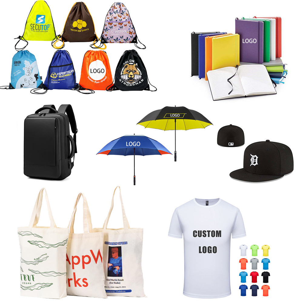 2023 New Small Gadget Commercial Support Corporate Ad Souvenir Polyester Bag Shirts Hat Gift Items For Students Gift