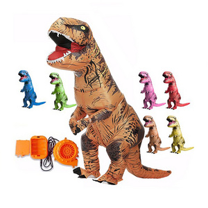 Wholesale Custom Cosplay Adults Kids Battery Pack Dino Dragon Animal Inflatable Dinosaur Costume