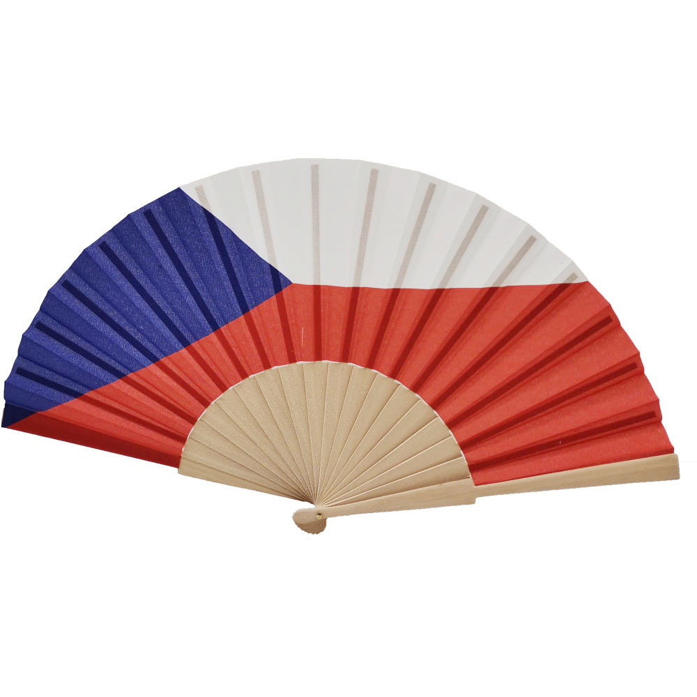 Promotional Brand Fabric Sublimation Advertising Souvenir Wedding Hand Fans With Logo