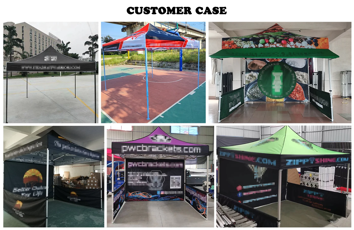 Outdoor Advertising Equipment Foldable Custom Pop Up Trade Show Tents For Events