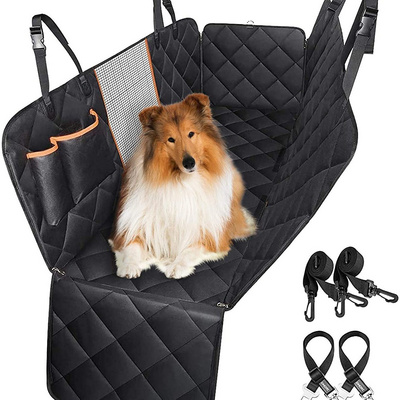 Dog Car Seat Covers for Back Seat of Cars  Waterproof pet  Car Hammock with Mesh Window  for dogs