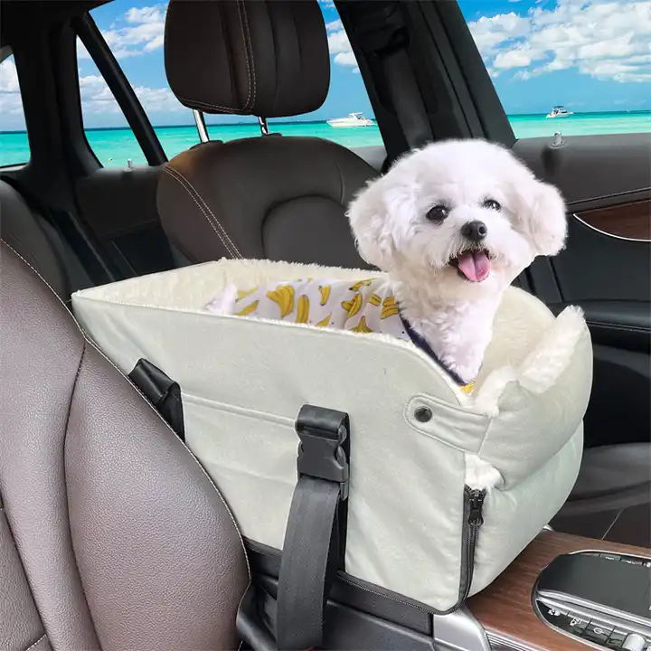 Pet Portable Waterproof Interactive Washable Dog Car Console Armrest Booster Seat Travel Carrier for Travel