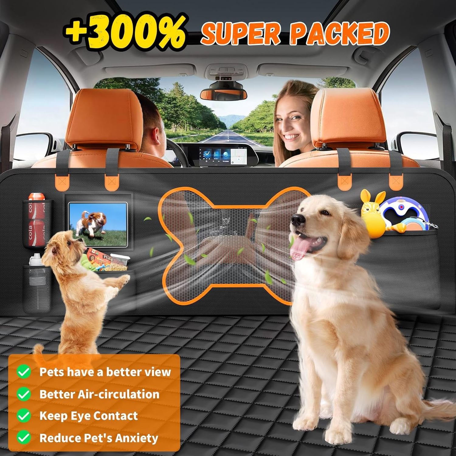 New Fashion  Pet Car Seat Covers  Large Comfortable Hammock for Trucks Suvs and Outdoor Trip Dog Car Seat Cover