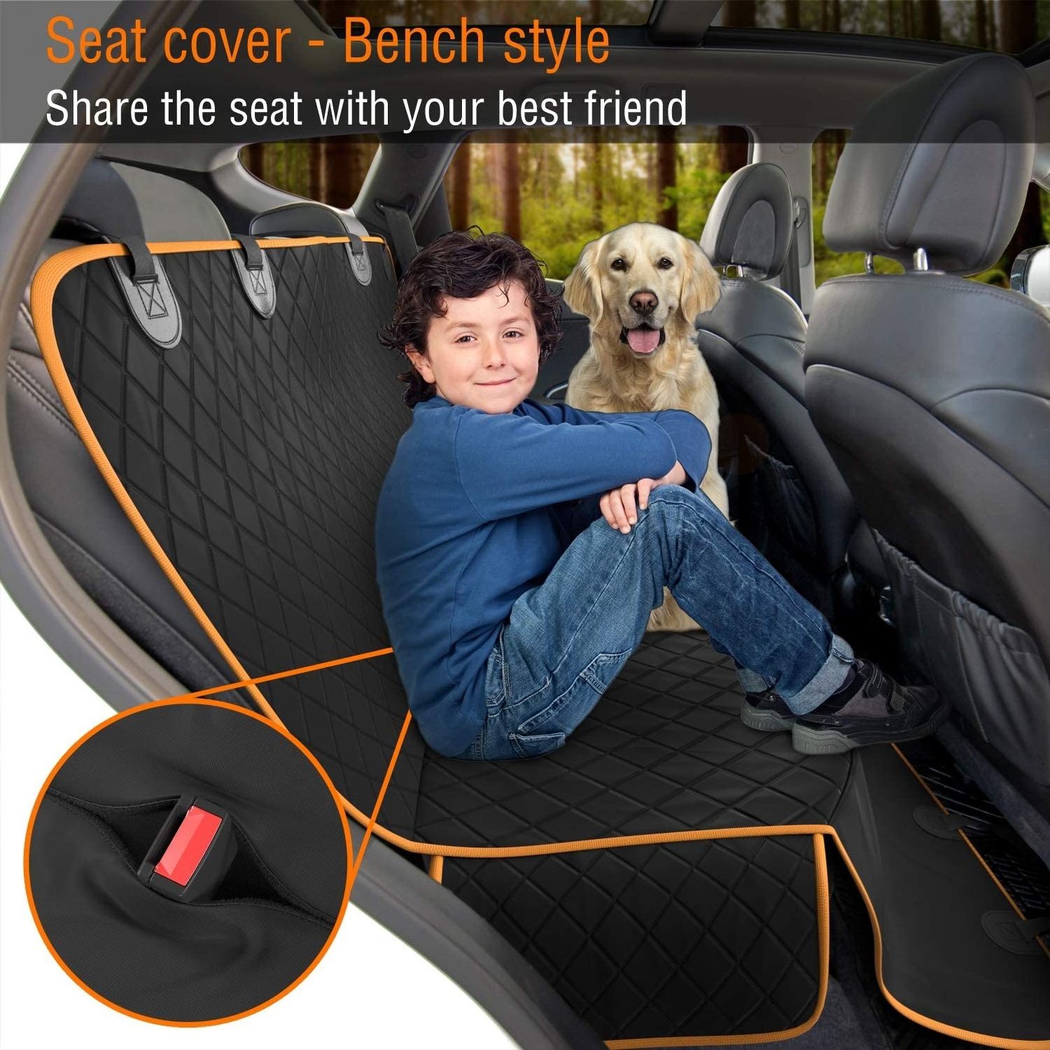 2024 Factory  Hot Selling Waterproof dog car seat cover  Scratch Proof  car seat cover pets for travel