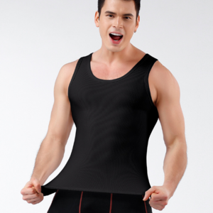 China factory wholesale new summer men's breathable fitness top threaded body shaping vest