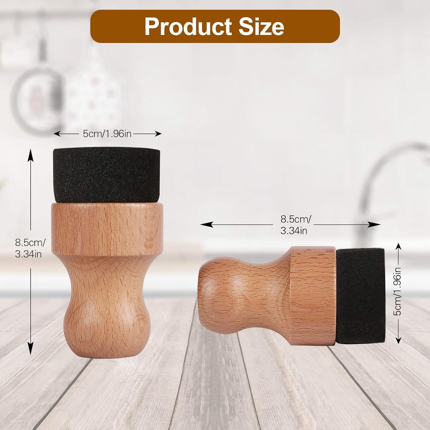 Cutting Board Oil Wax Applicator Set Solid Wood Applicator Kit for Food Grade Mineral Oil on Cutting board Kitchen Countertops