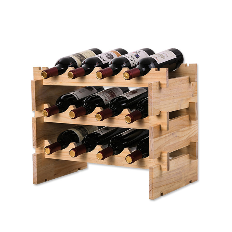 Wine Racks Countertop Cabinet Wine Holder Storage Shelf for Bar Pantry Wine Cellar Basement Countertop