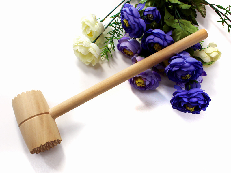 Fine beech meat mallet