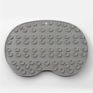 Silicone Bath Massage Pad Back Scrubber for Shower Body Scrubber Mat with Suction Cup for Bathroom Walls Foot Scrubber Mat