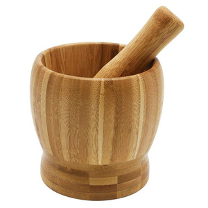 Handmade Wood Mortar and Pestle Perfect for Grinder for Herbs Garlic Walnut Spices Kitchen Essentials