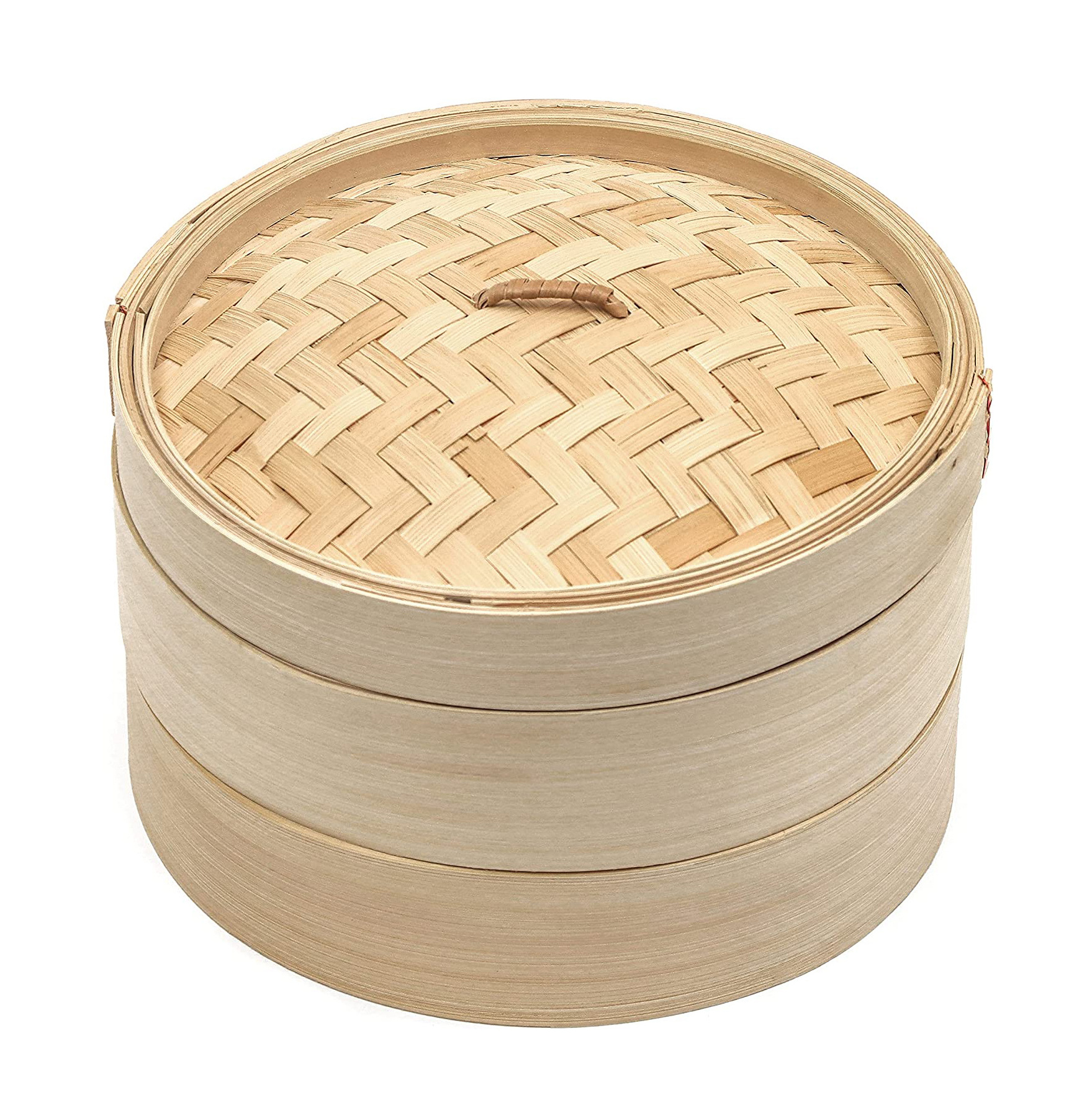 Wooden Basket With Handle Ring Adapter Reusable Silicone Liner Kit Bamboo Steamer