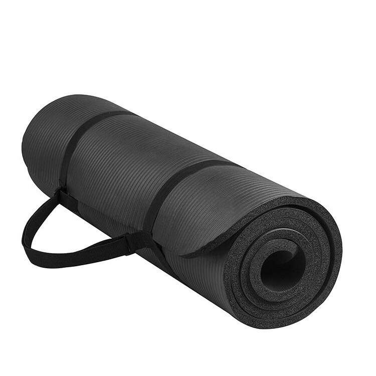 Yoga Mat Manufacturer Gym Accessories Extra Thick High Density Anti-Tear Exercise Foam Yoga Mat with Carrying Strap