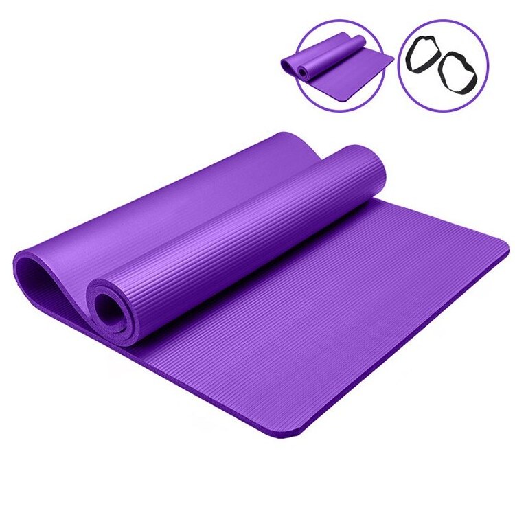 Yoga Mat Manufacturer Gym Accessories Extra Thick High Density Anti-Tear Exercise Foam Yoga Mat with Carrying Strap