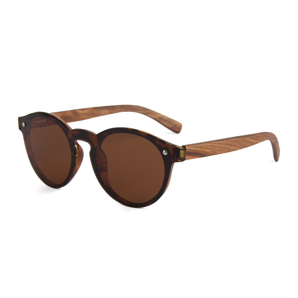 2021 high quality wholesale sunglasses china hand polished wood temples polarized  uv400 sunglasses