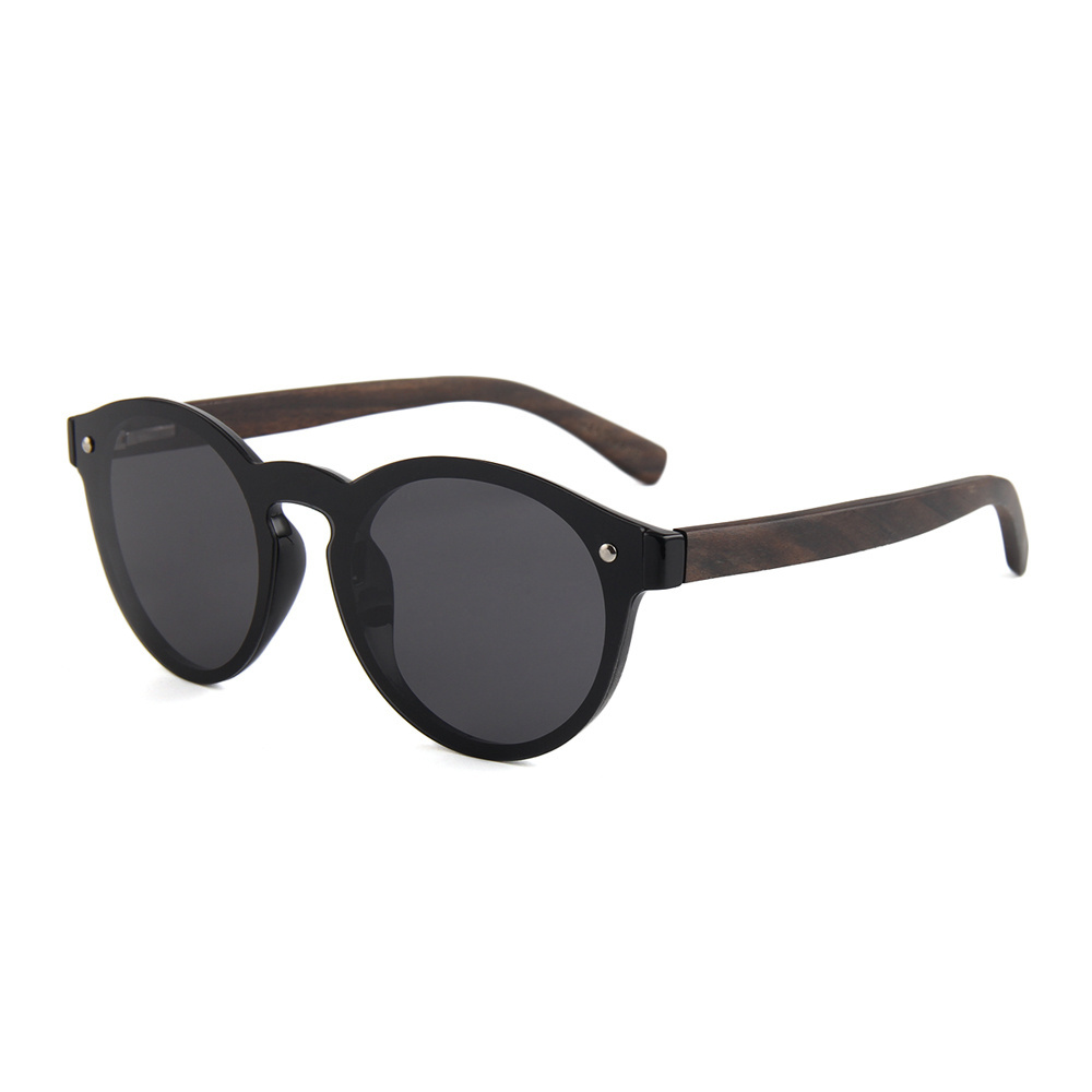 2021 high quality wholesale sunglasses china hand polished wood temples polarized  uv400 sunglasses