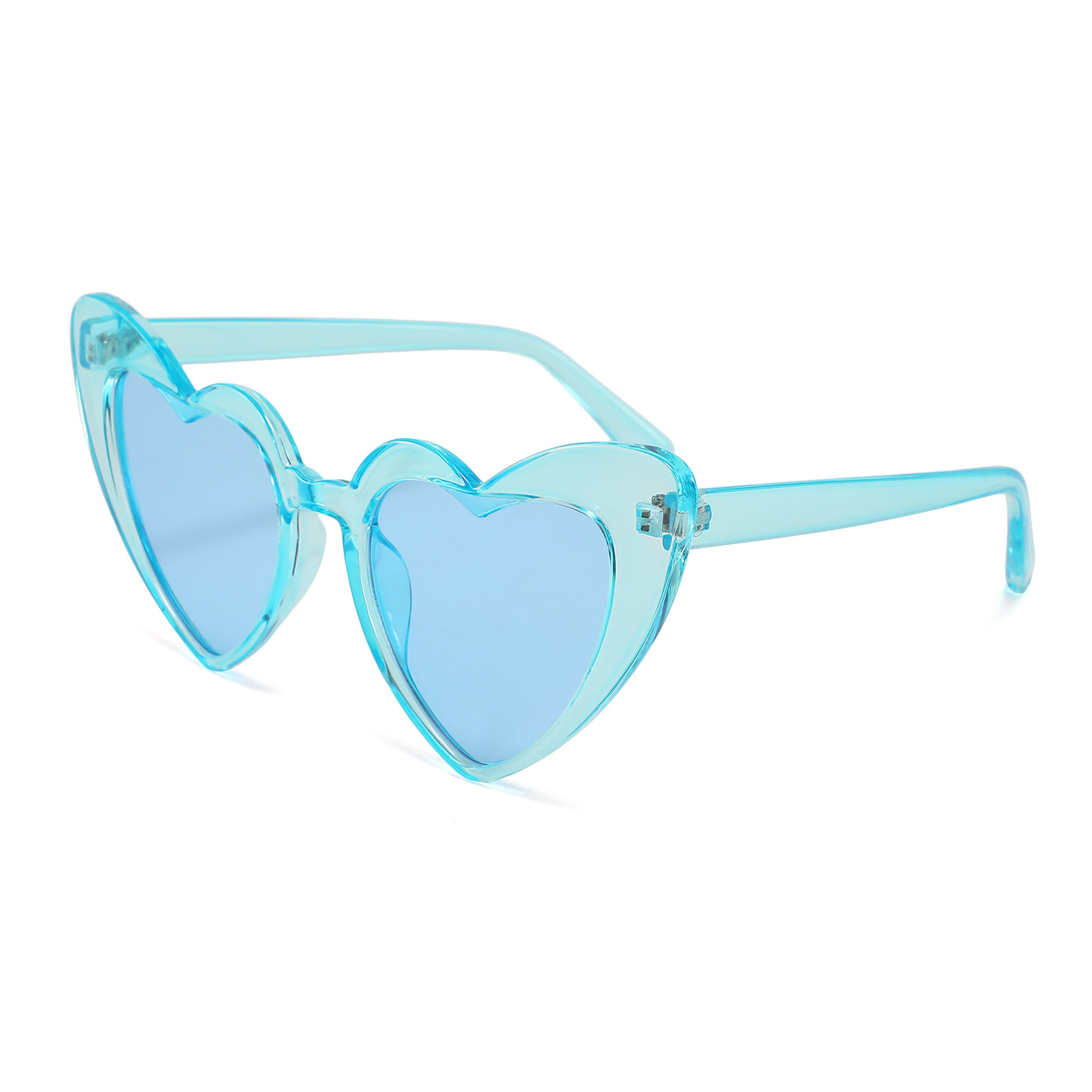 2022 New wholesale sweet love&roses hearts pink sunglasses fashion women love heart glasses shaped sunglasses