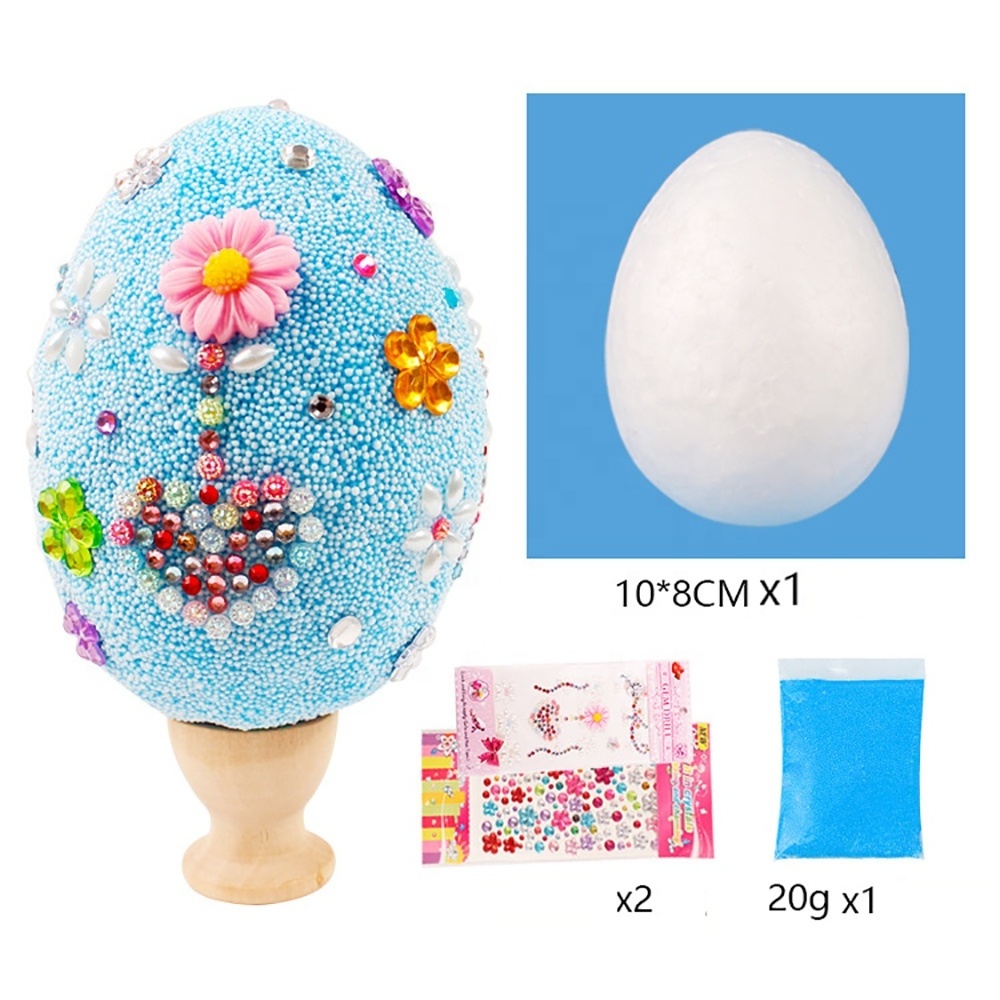 Creative DIY Snowflake Clay Painted Eggs Children's Easter Eggs Handmade Decoration Toy Set Easter Eggs Decoration