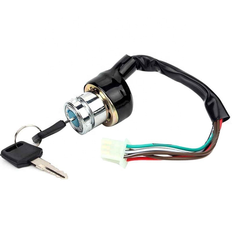 Car Motorcycle Ignition Switch 3 Position 6 Wire With 2 Keys for Harley Yamaha Honda Suzuki Scooter ATV Dirt Bike Go Kart