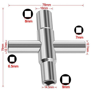 4in1 faucet sleeve  Wrench 6.5/7/8/9mm  Square key general steel  Adjustable wrench plumber  Wholesale of hardware tools  Servic