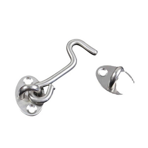 Door Bolt Stainless Steel Window Sliding Door Latch Cabin Hook And Eye Latch Lock Shed Gate Door Catch Silent Holder