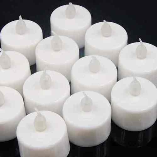 12 pcs LED Flickering Tea Lights Battery Operated Candles for Wedding Party Decoration