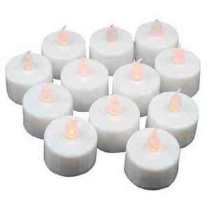 12 pcs LED Flickering Tea Lights Battery Operated Candles for Wedding Party Decoration