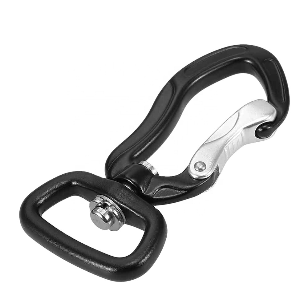 Camping Swivel Carabiner Clip  Rotatable Spinner Carabiner Small Wire-gate Carabiner Rotational Hammock Hanging Clip Hook