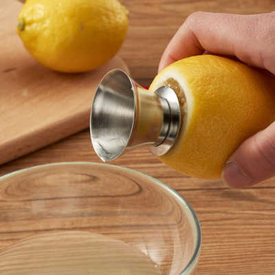 Hand Juicer Juice Squeeze For Lemon Pourer Screw Manually Orange Limes Citrus Fruit Tool Stainless Steel