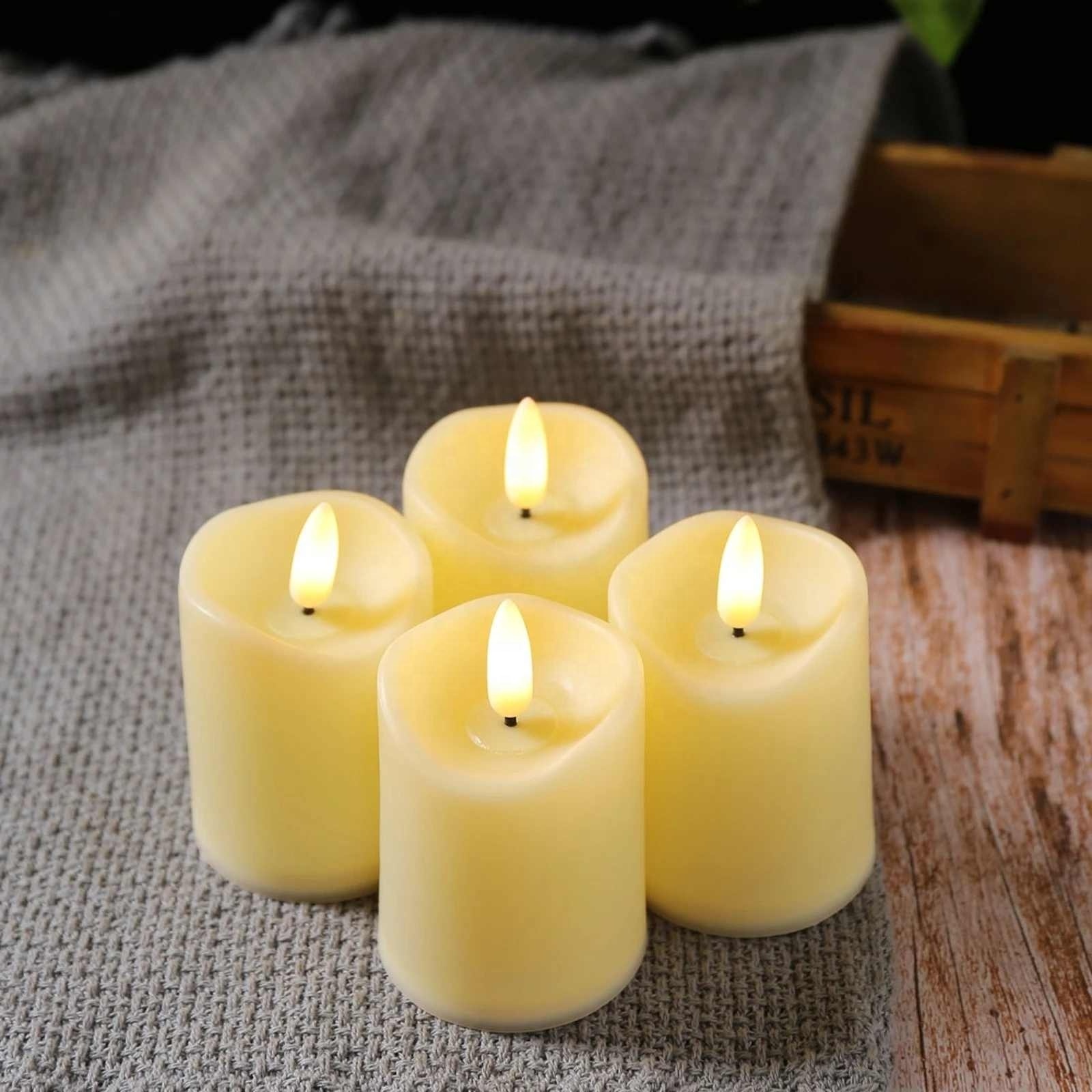 Remote Or Not Remote Led Candles Warm White Led Flameless Candles Battery Operated Moving Tea Light