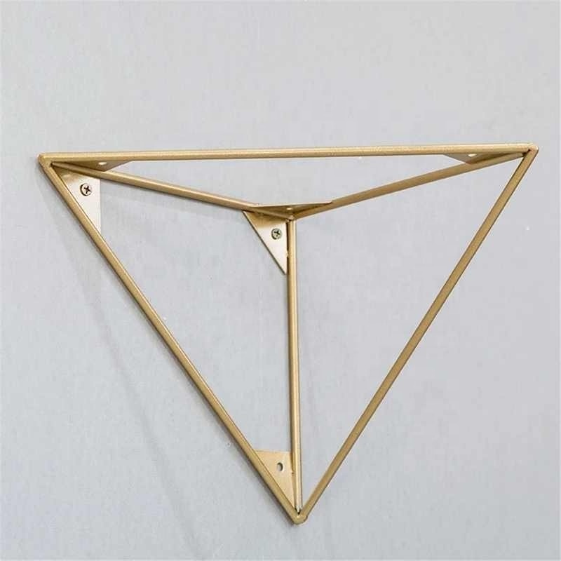 15CM Black Triangle Angle Bracket Bulkhead Bracket Golden Furniture Clapboard Storage Rack Wall Shelf Mounted Bearing Support