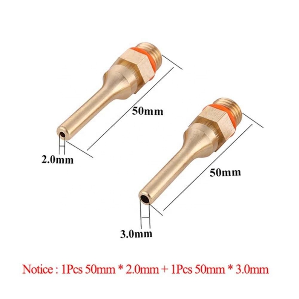 70/50mm Glue Stick Nozzle Hot Melt Pure Copper Small Bore Long Short Large 11mm Thread Glue Gun