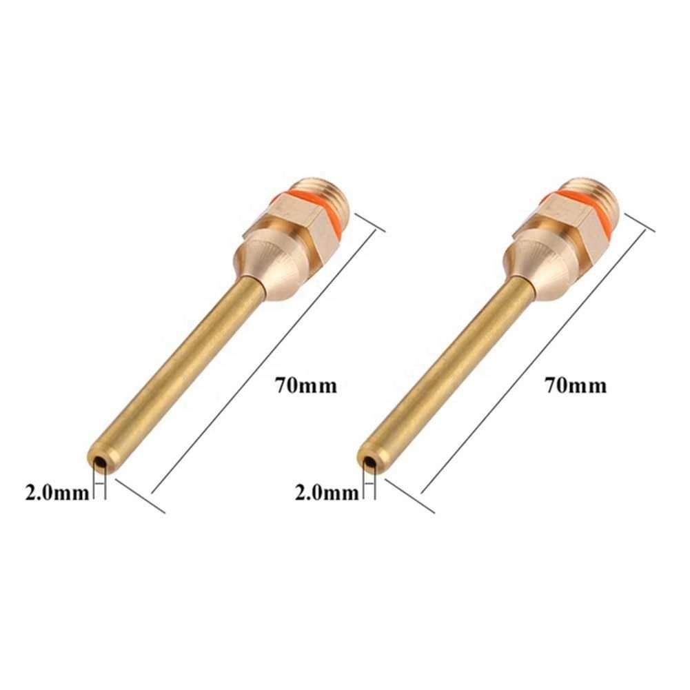 70/50mm Glue Stick Nozzle Hot Melt Pure Copper Small Bore Long Short Large 11mm Thread Glue Gun