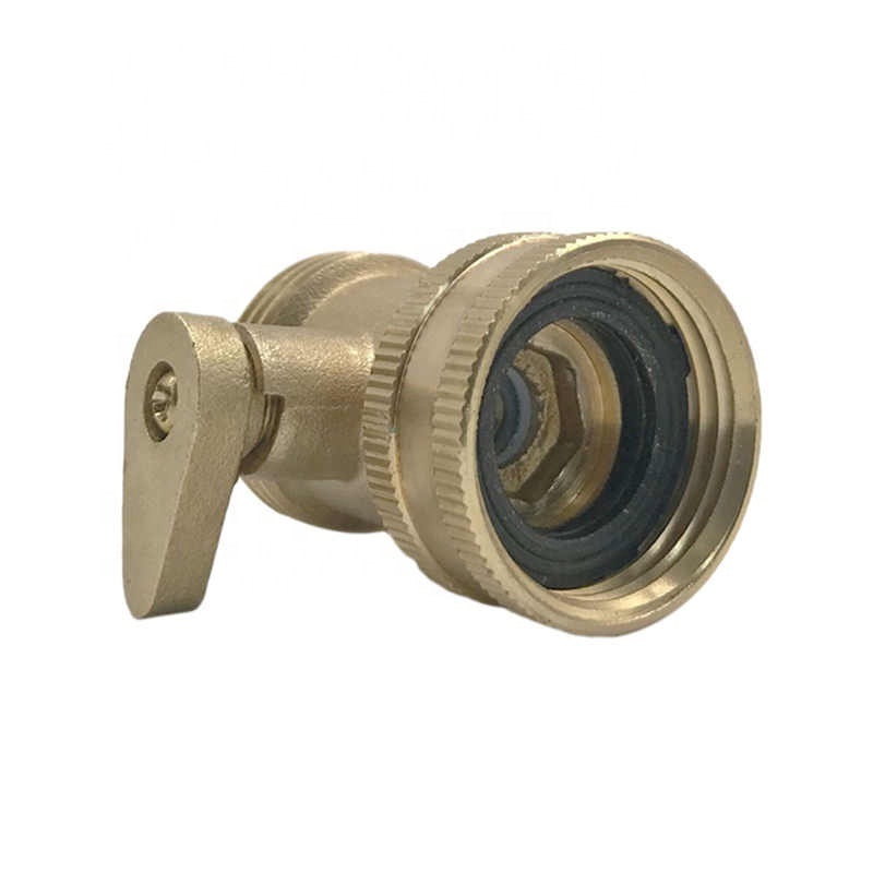 Golden Color Garden Copper Ball Valve 3/4 American Threaded Garden Single-way Ball Valve Joint Hardware New