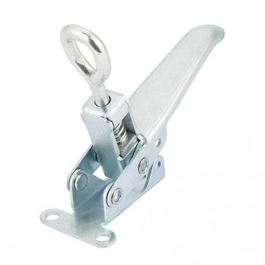 DK100 56*180mm Iron Buckle Lock Fastener Latch Catch Lockable Heavy Duty Truck Trailer Clamp Hasp Spring Loaded Safety Latch