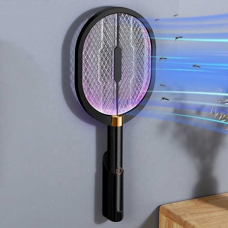 3 IN 1 LED Anti Mosquito Racket 3000V USB Rechargeable Zapper Trap Flies Insects Electronic Mosquito Killer Swatter