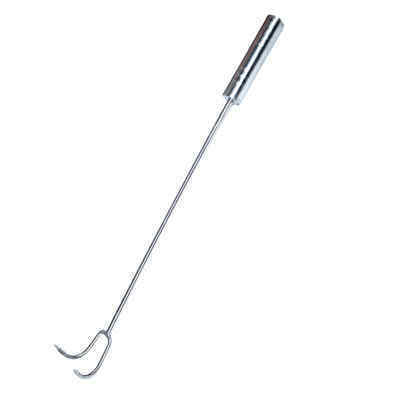 Stainless Steel Beef Meat Hooks Long Handle Roast Duck Bacon Shop Hook BBQ Wood carbon Hanger Bread Hook Kitchen Outdoor Tools