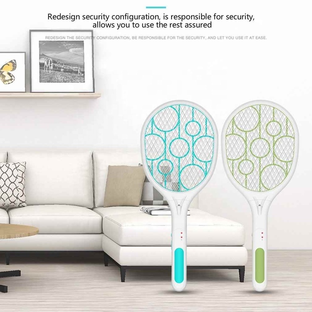 Rechargeable Led Bug Zapper Racket Electric Fly Swatter Mosquito Killer Kill Bugs Instantly And Effectively