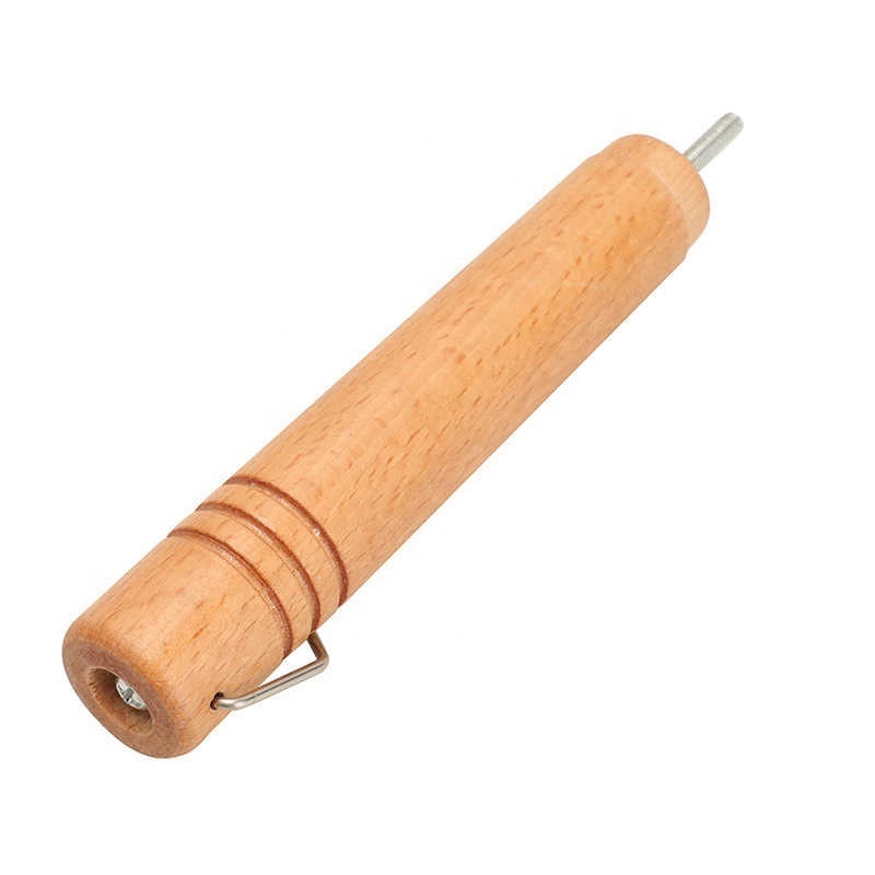 Beech Wood Snow Pan Handle Stainless Steel Small Milk Pot Kanda Pot Replacement Wooden Handle Solid Wood Handle