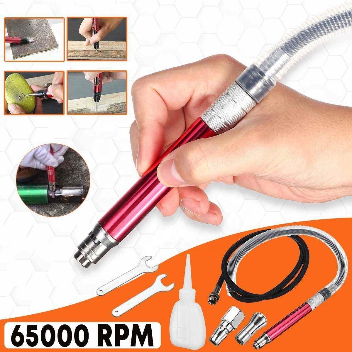 Air Micro Die Grinder Pencil Professional 65,000 RPM High Speed Cutting Wood Jewelry Polishing Grinding Engraving Pneumatic Tool