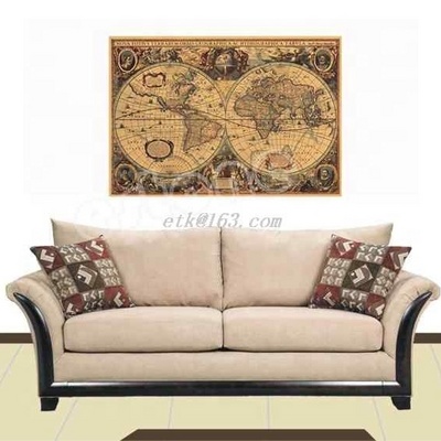 Vintage Kraft Paper Poster World Map Great Building Wall Sticker Art Craft Map Bar Cafe Decor