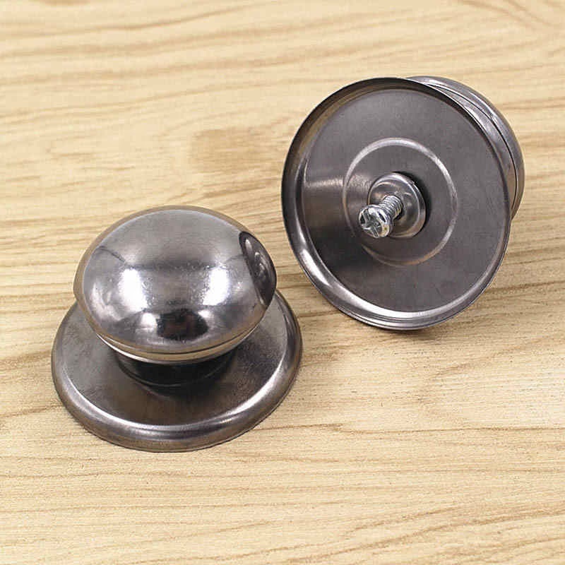 Stainless Steel Replaceable Cookware Kettle Lid Accessories Pot Top Beads Handgrip Grip Pot Cover Handle Cover Handle Knob 1Pcs