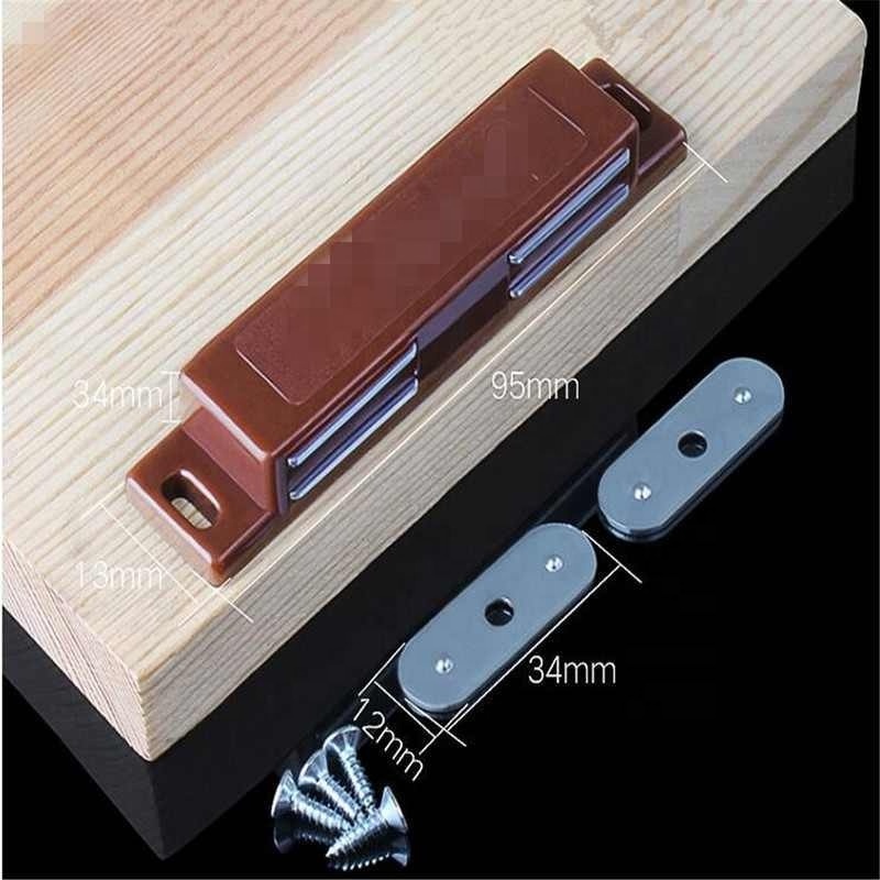 Double Opening Magnetic Cabinet Catches Closet Door Stopper Wardrobe Drawer Latch Closer DIY Furniture Suction Hardware Supplies