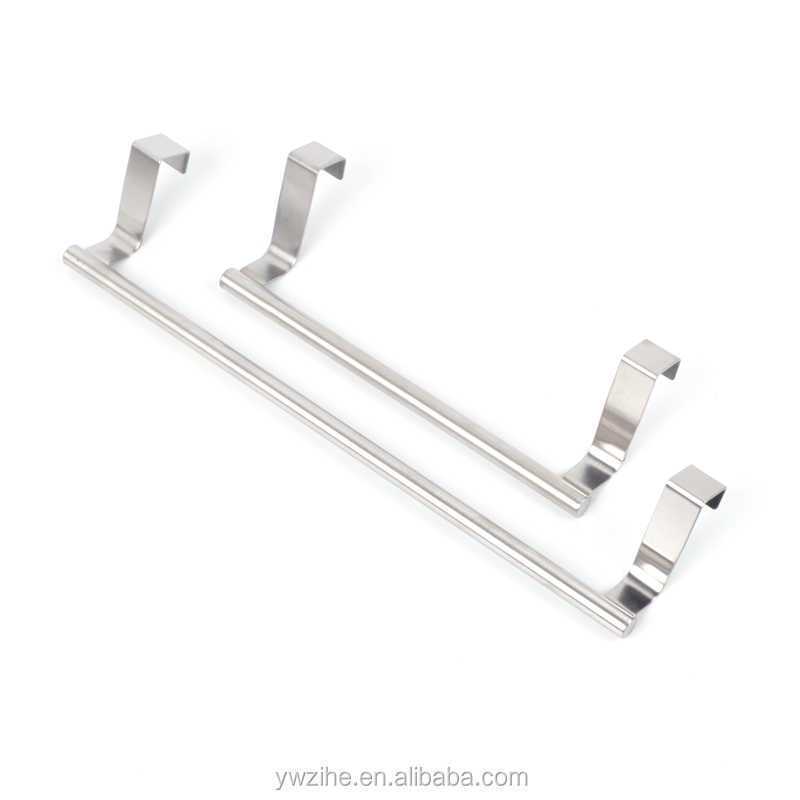 Stainless Steel Bathroom Towel Stand Rack Kitchen Cupboard Hanger Cabinet Door Chest Hanging Sundries Storage Shelf