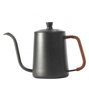 Drip Kettle 350ml 600ml Coffee Tea Pot Non-Stick Food Grade Stainless Steel Gooseneck Drip Kettle Swan Neck Thin Mouth